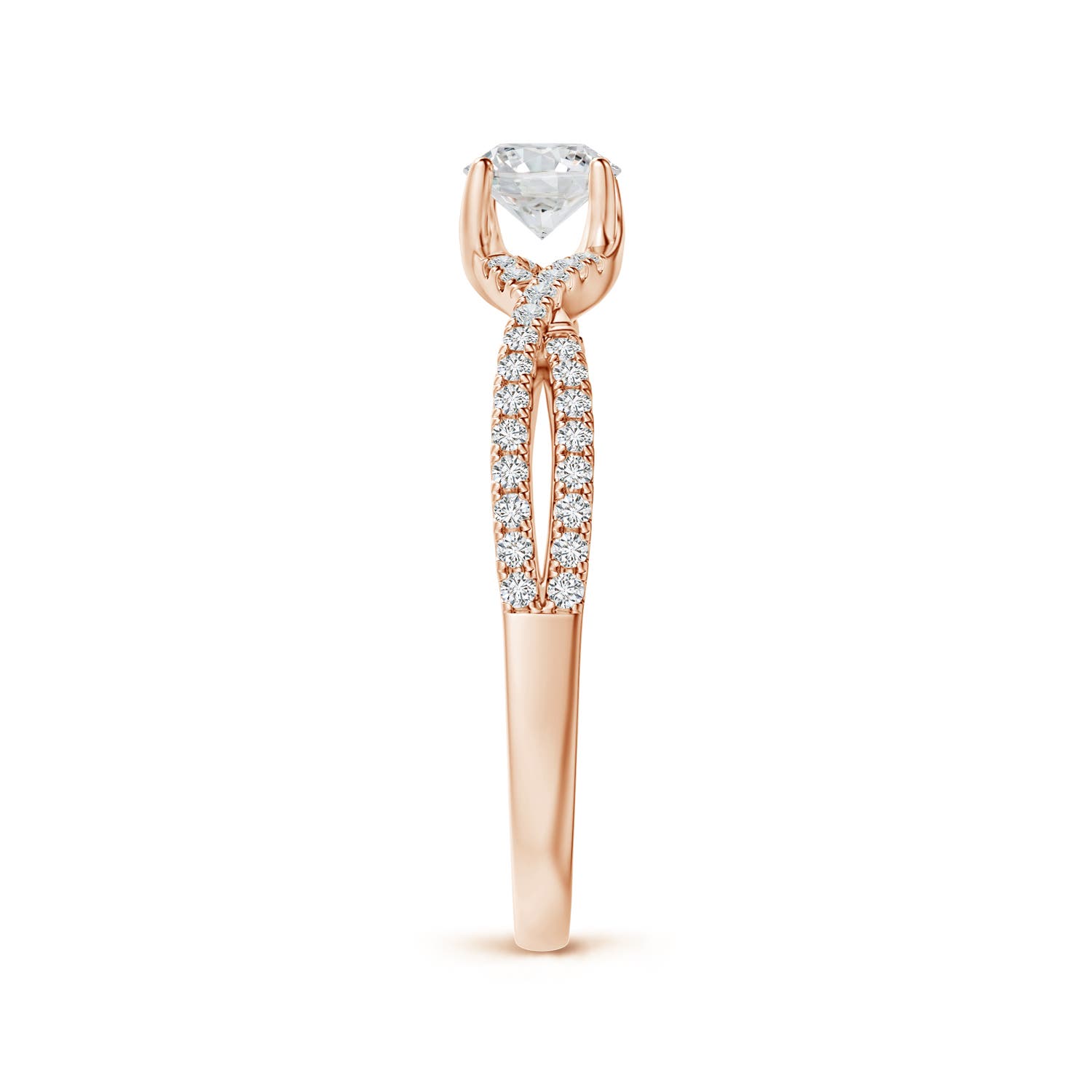 H, SI2 / 0.58 CT / 14 KT Rose Gold