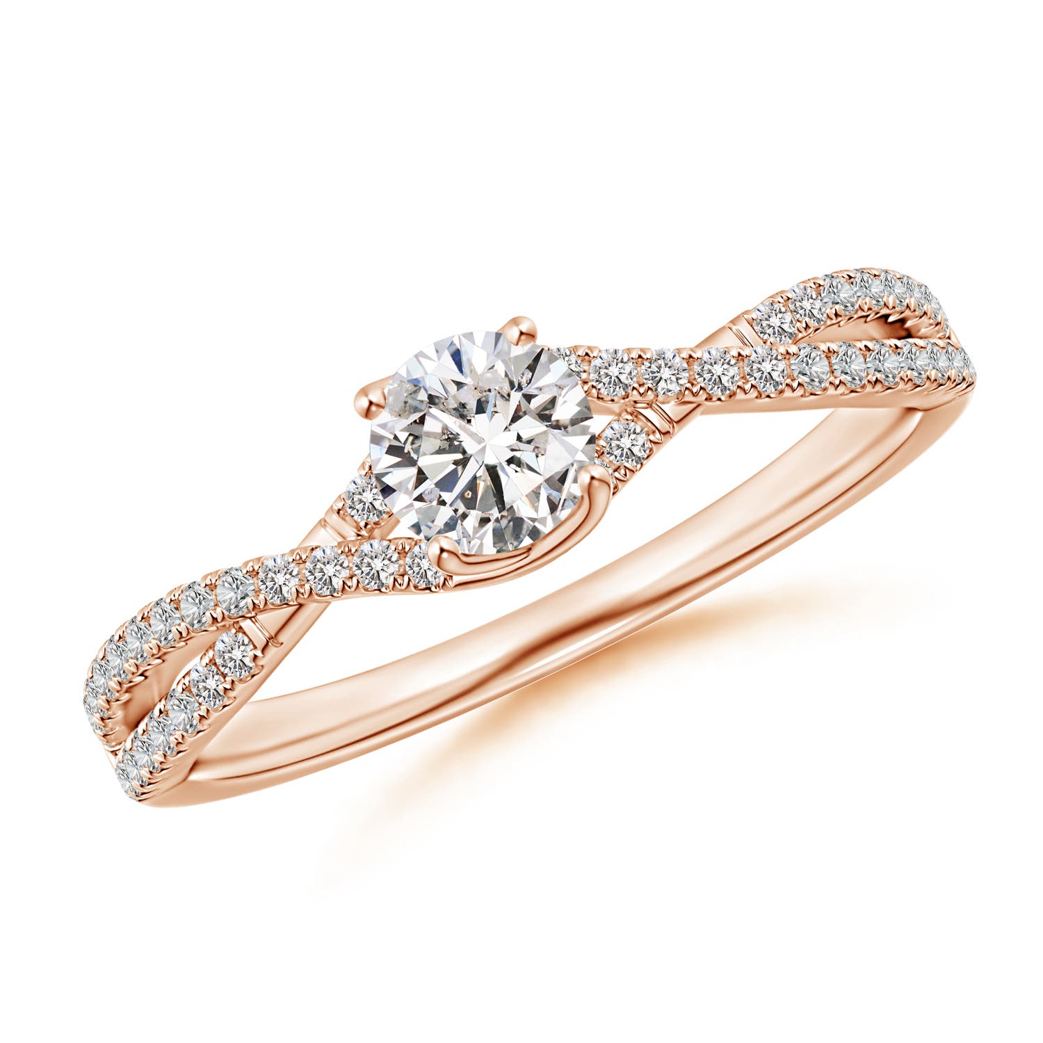 I-J, I1-I2 / 0.58 CT / 14 KT Rose Gold