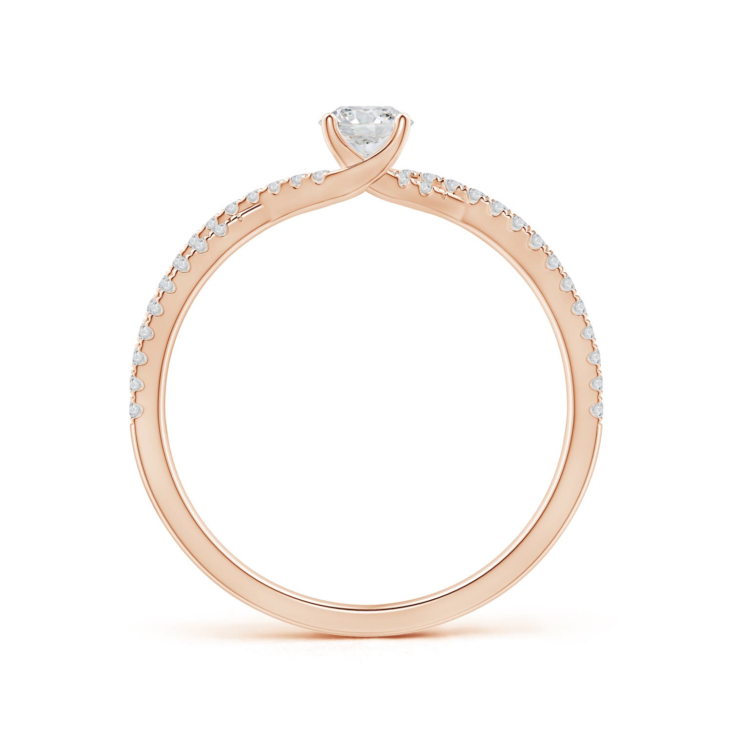 H, SI2 / 0.43 CT / 14 KT Rose Gold