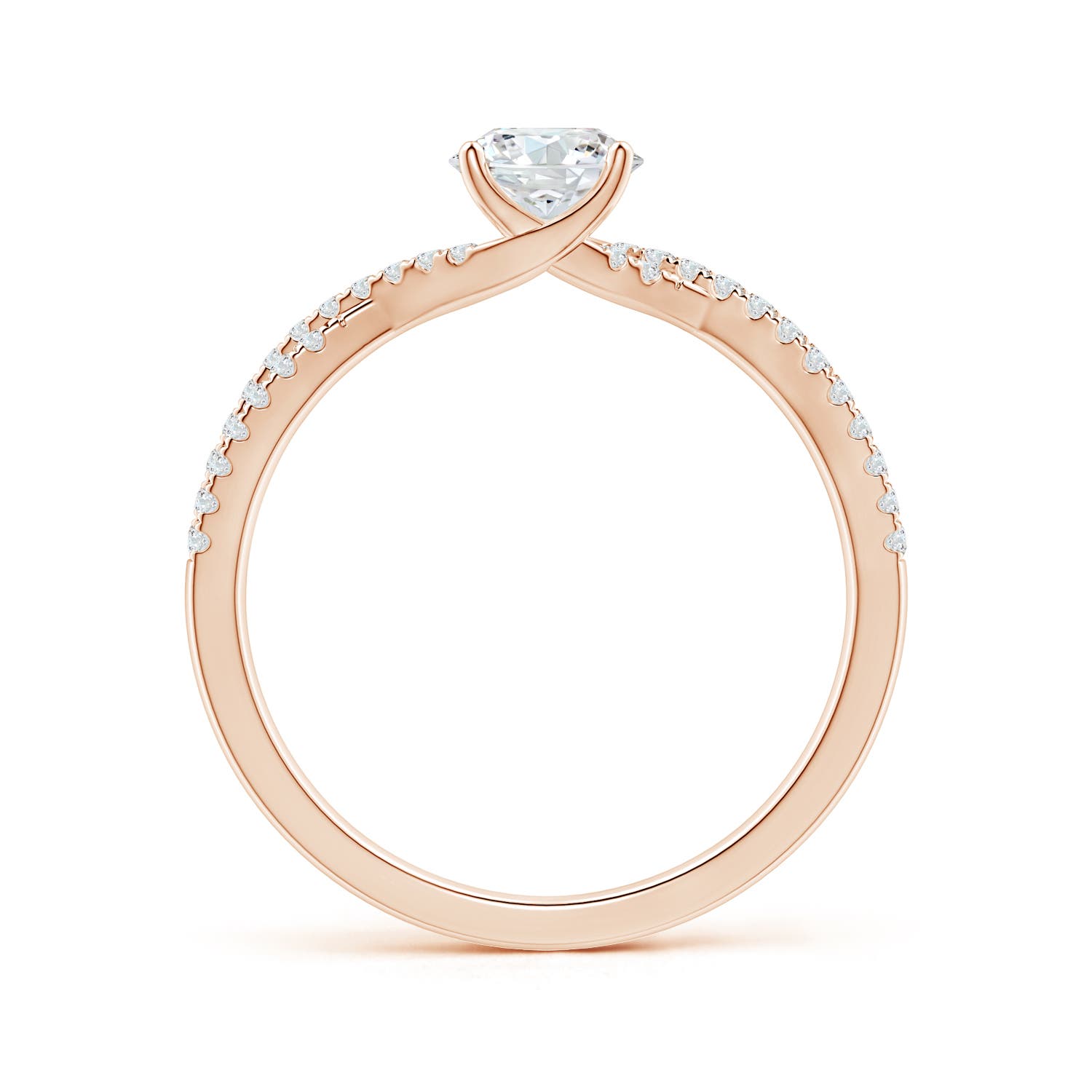 G, VS2 / 0.88 CT / 14 KT Rose Gold