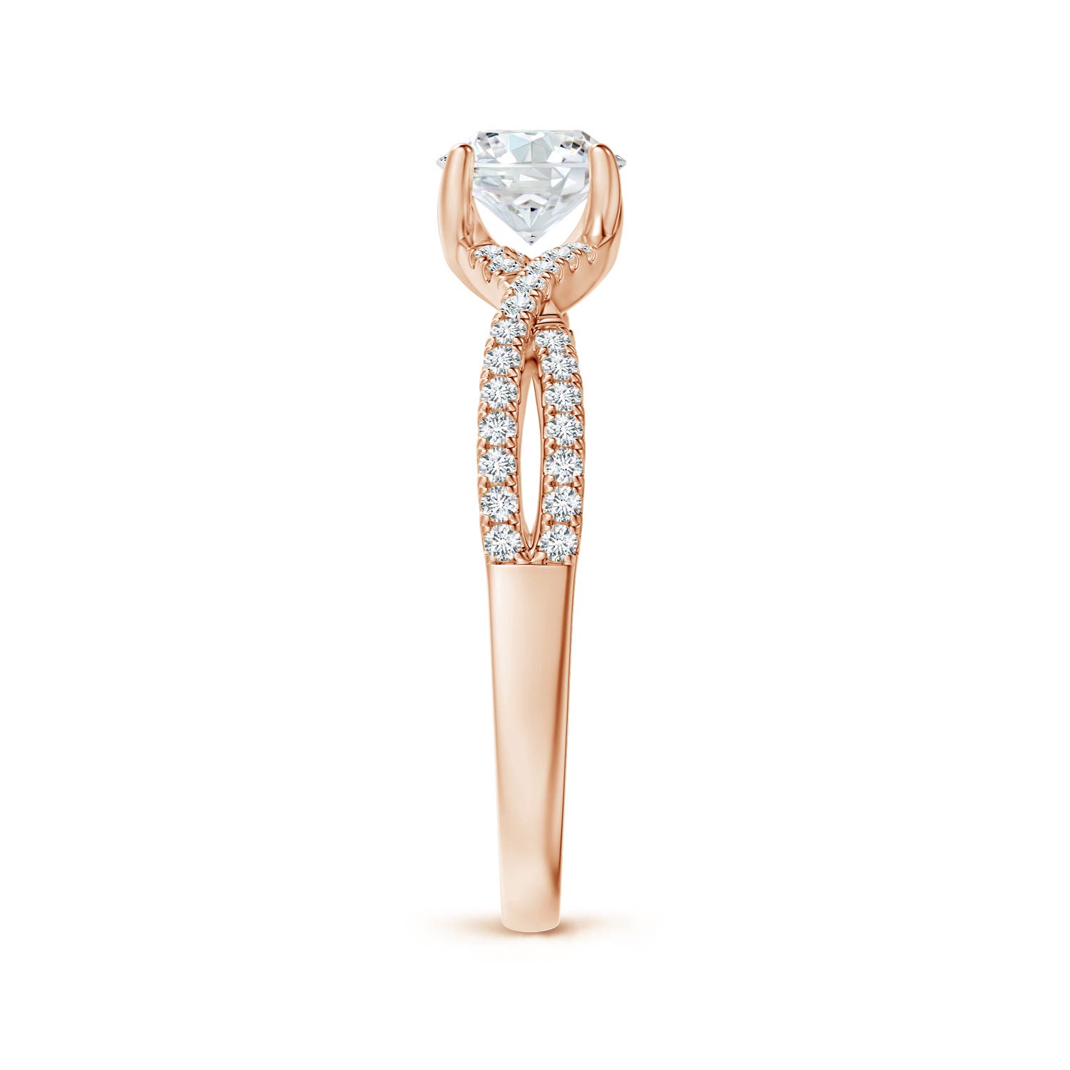 G, VS2 / 0.88 CT / 14 KT Rose Gold