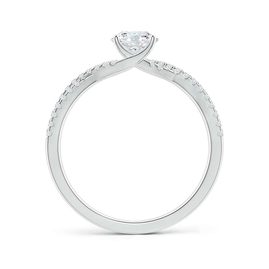 5.5mm GVS2 Twist Shank Solitaire Round Diamond Engagement Ring in White Gold side-1