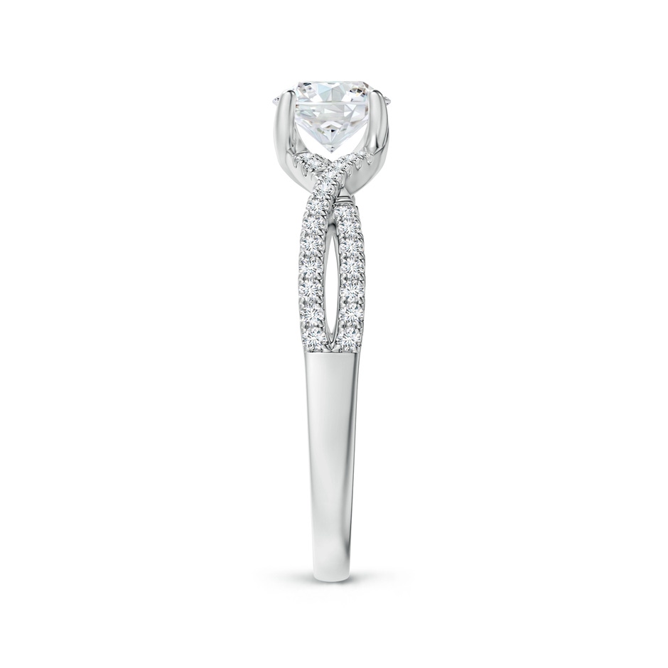 5.5mm GVS2 Twist Shank Solitaire Round Diamond Engagement Ring in White Gold side-2