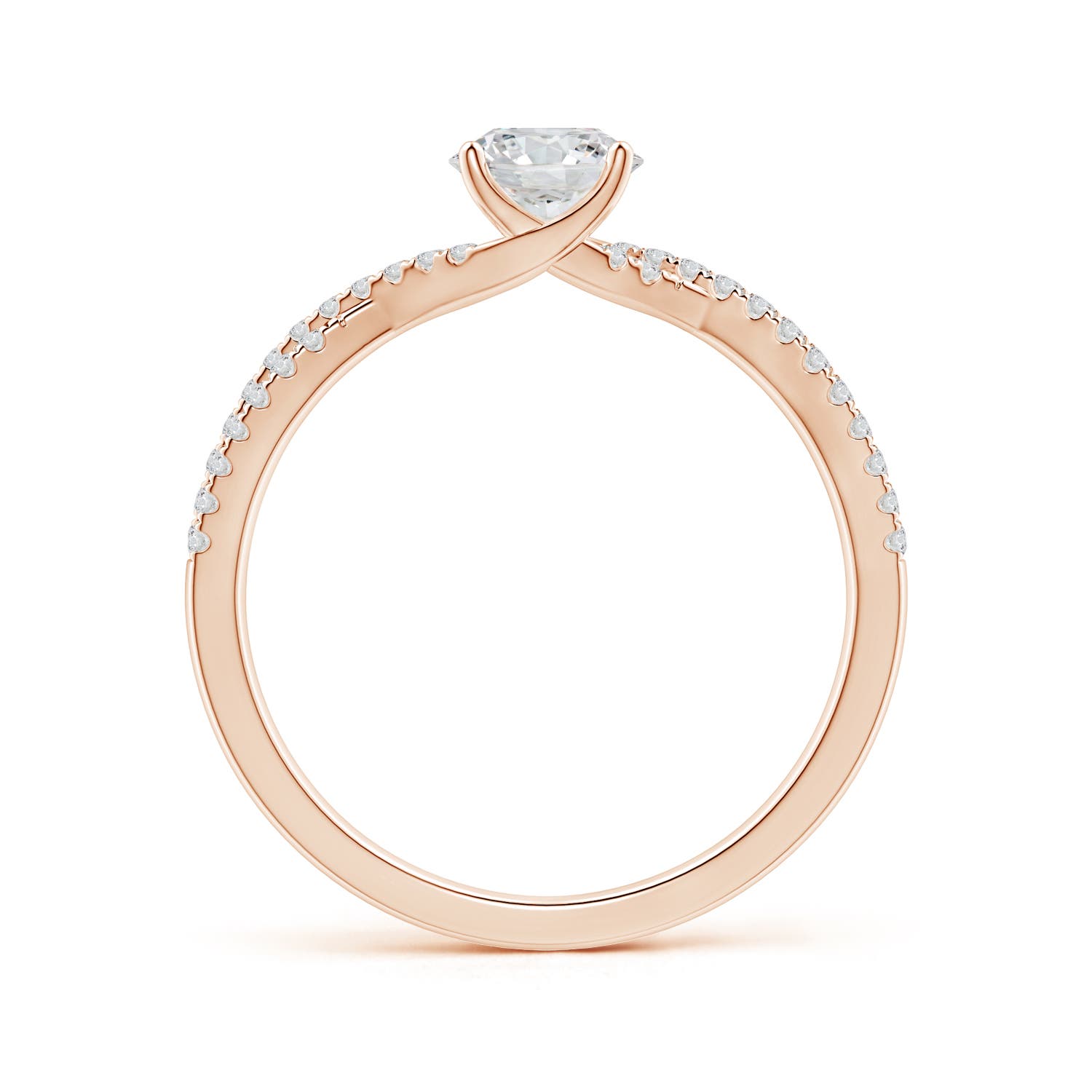 H, SI2 / 0.88 CT / 14 KT Rose Gold