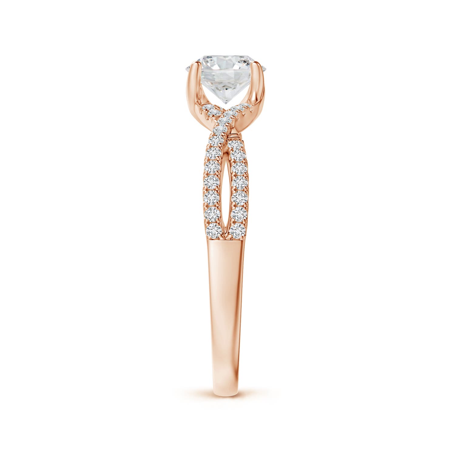 H, SI2 / 0.88 CT / 14 KT Rose Gold