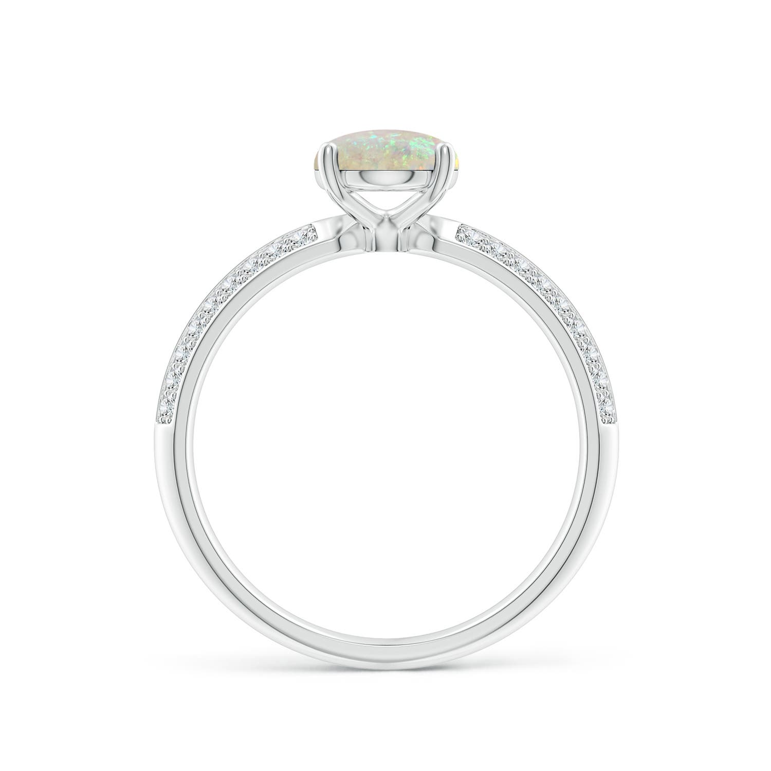 AAA - Opal / 1.02 CT / 14 KT White Gold