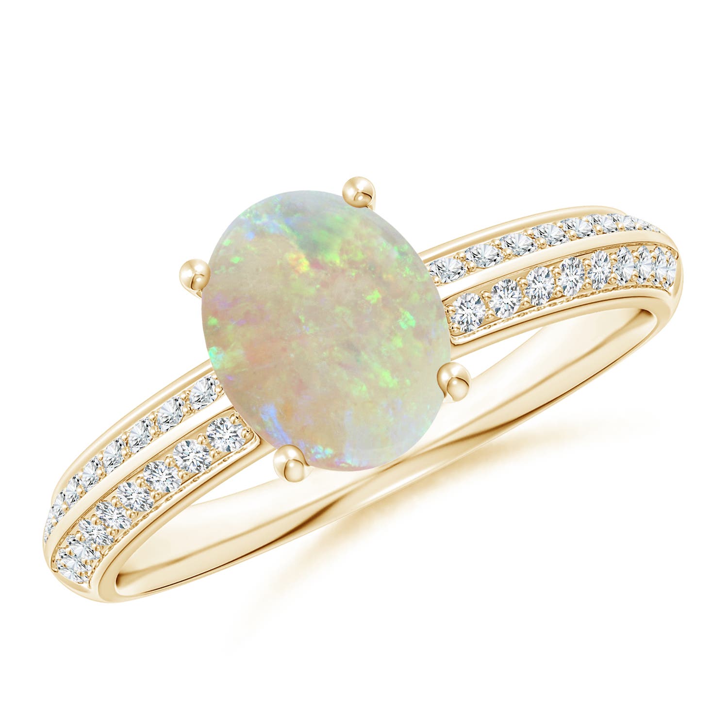 AAA - Opal / 1.02 CT / 14 KT Yellow Gold