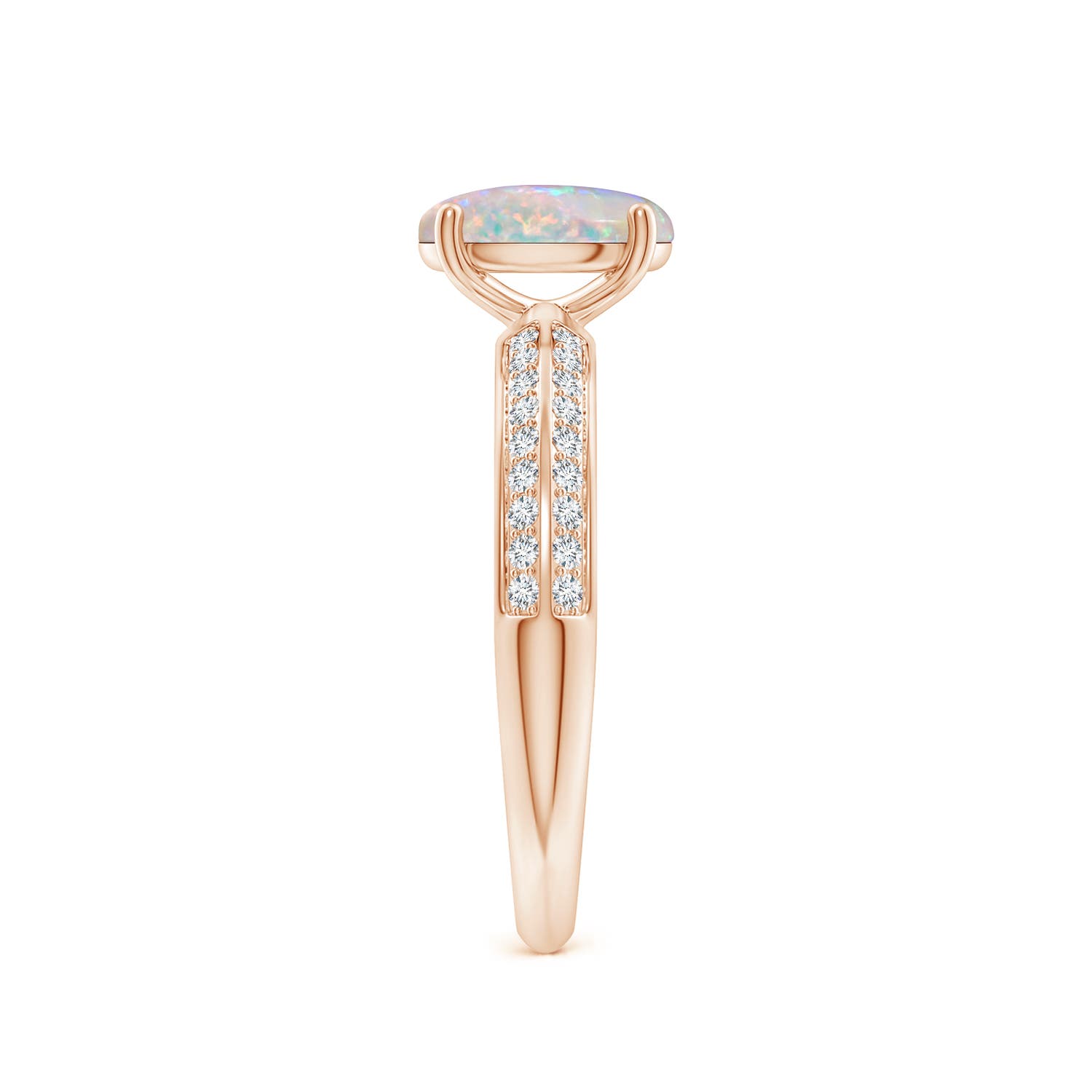 AAAA - Opal / 1.02 CT / 14 KT Rose Gold