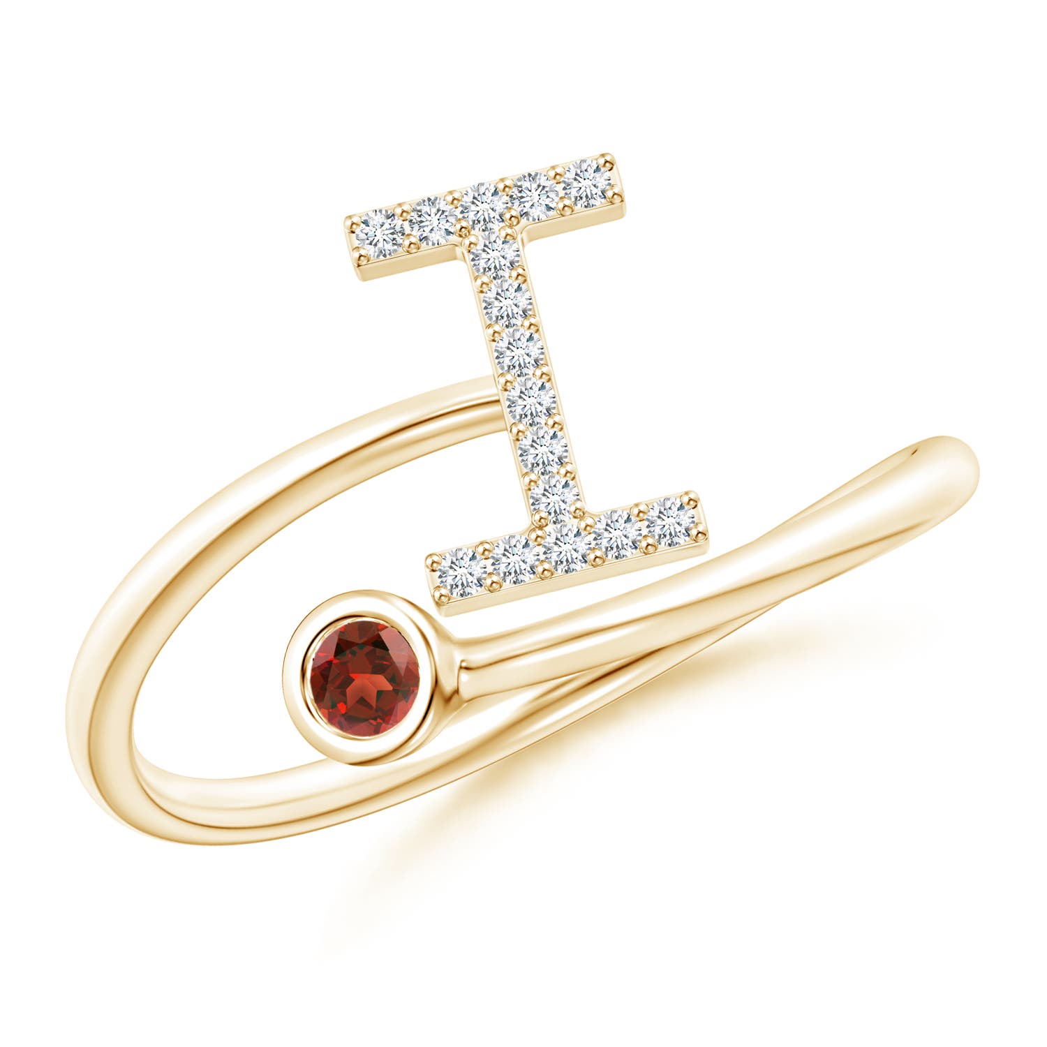 AAA - Garnet / 0.13 CT / 14 KT Yellow Gold