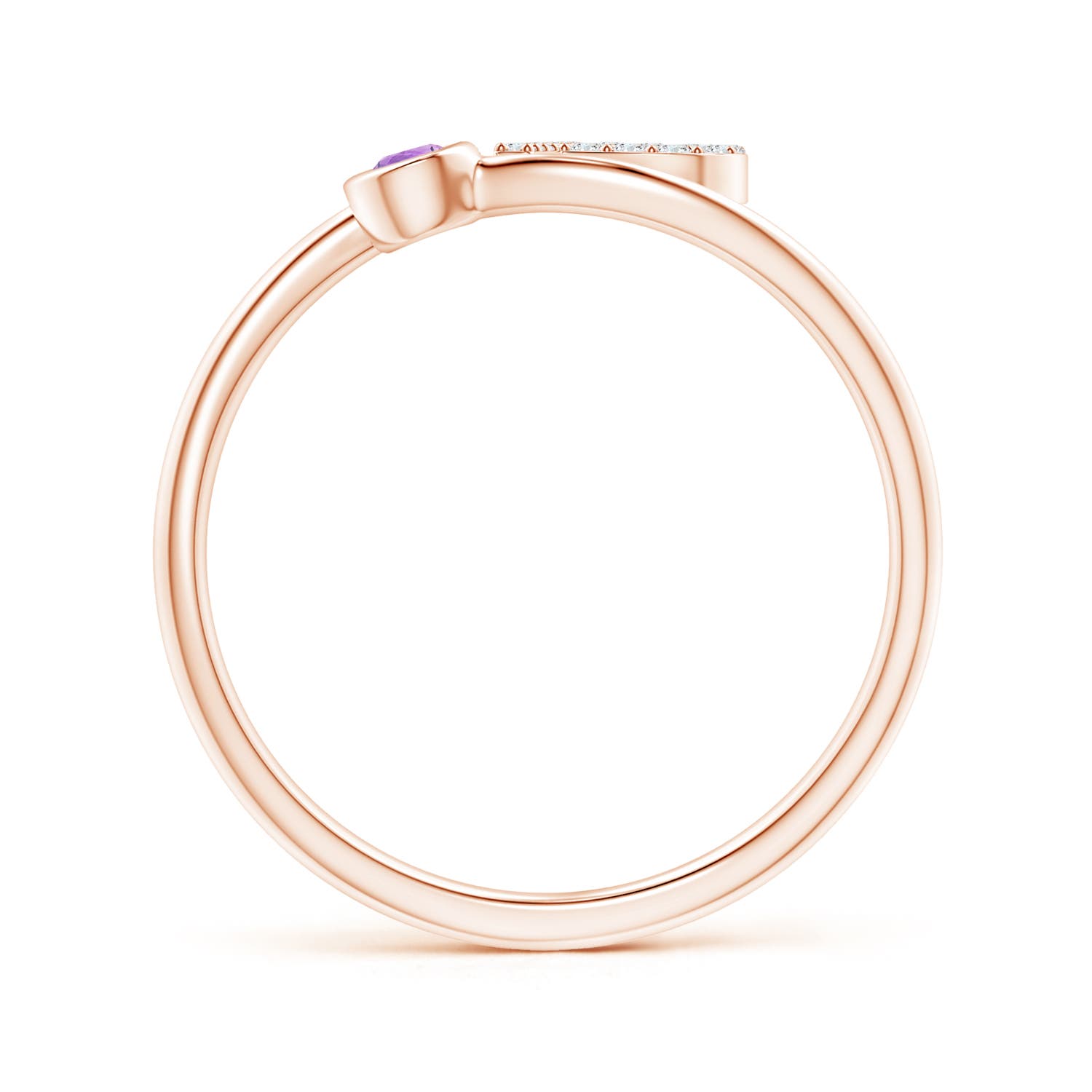 AA - Amethyst / 0.11 CT / 14 KT Rose Gold