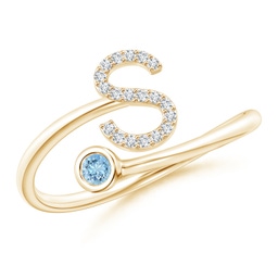 Yellow Gold S Initial Jewellery