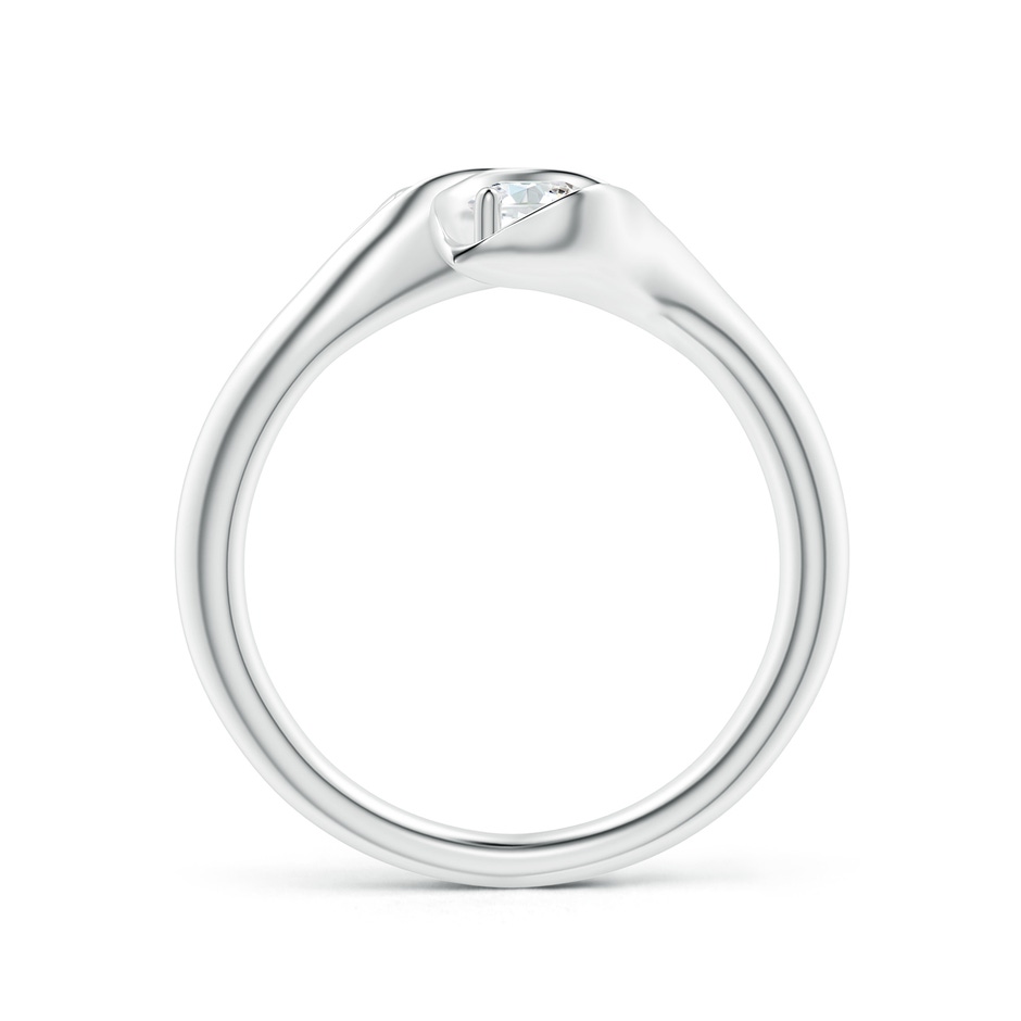 4mm GVS2 Calla Lily Two Stone Diamond Ring in P950 Platinum side 199