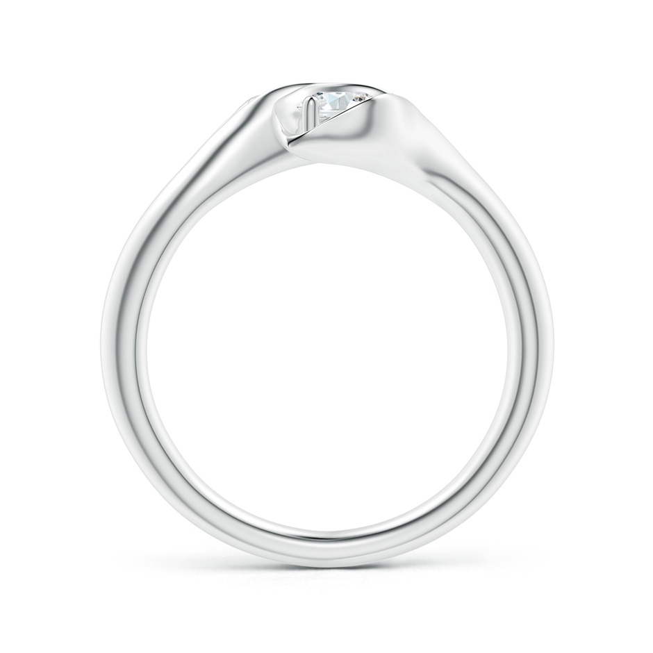 4mm GVS2 Calla Lily Two Stone Diamond Ring in White Gold Side-1