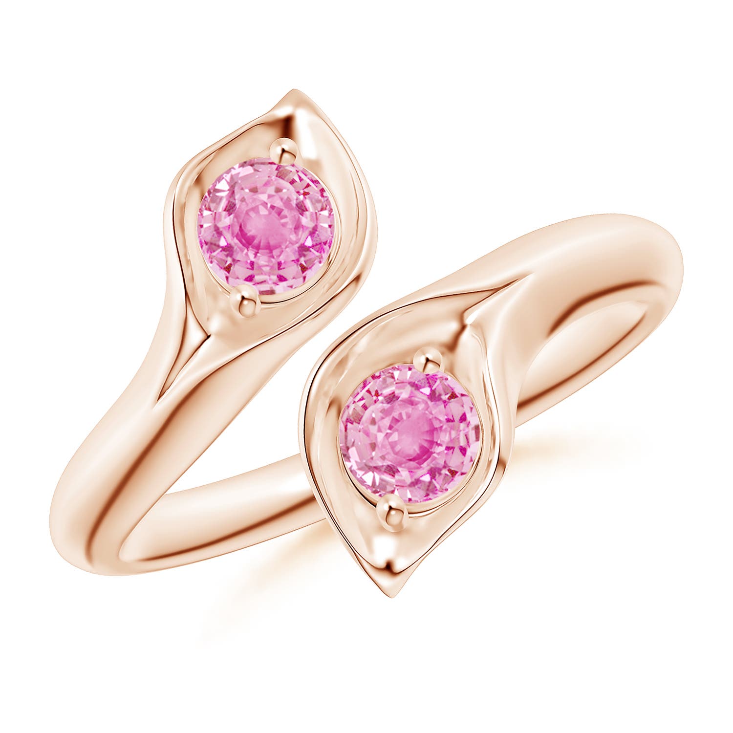 A - Pink Sapphire / 0.66 CT / 14 KT Rose Gold