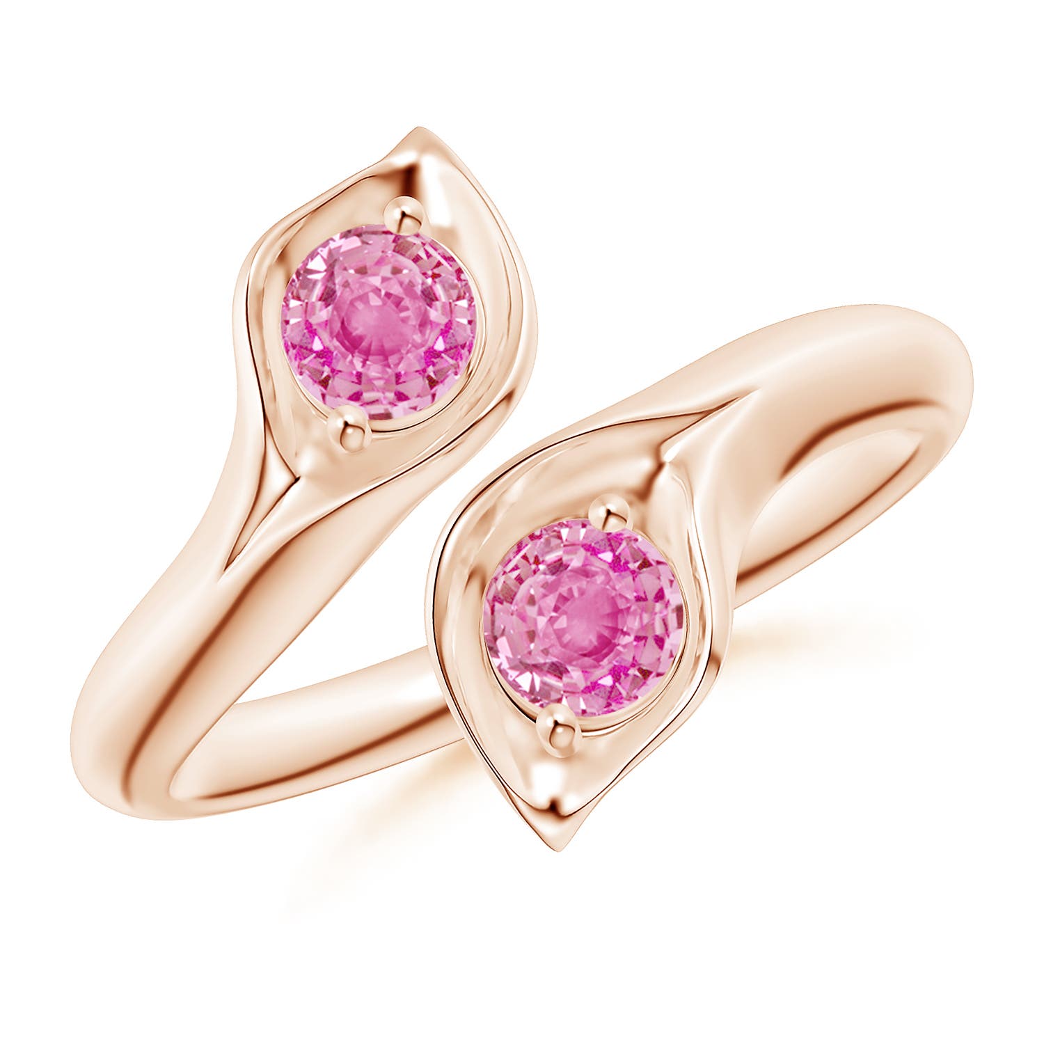 AA - Pink Sapphire / 0.66 CT / 14 KT Rose Gold