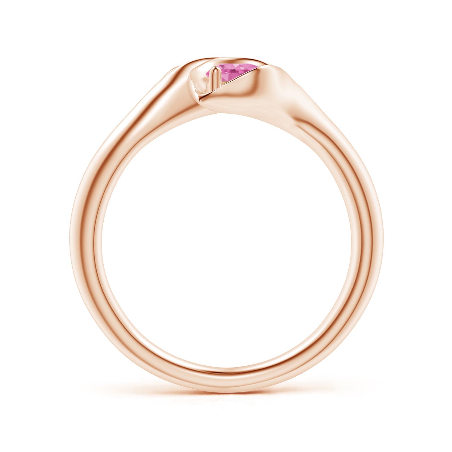 AA - Pink Sapphire / 0.66 CT / 14 KT Rose Gold