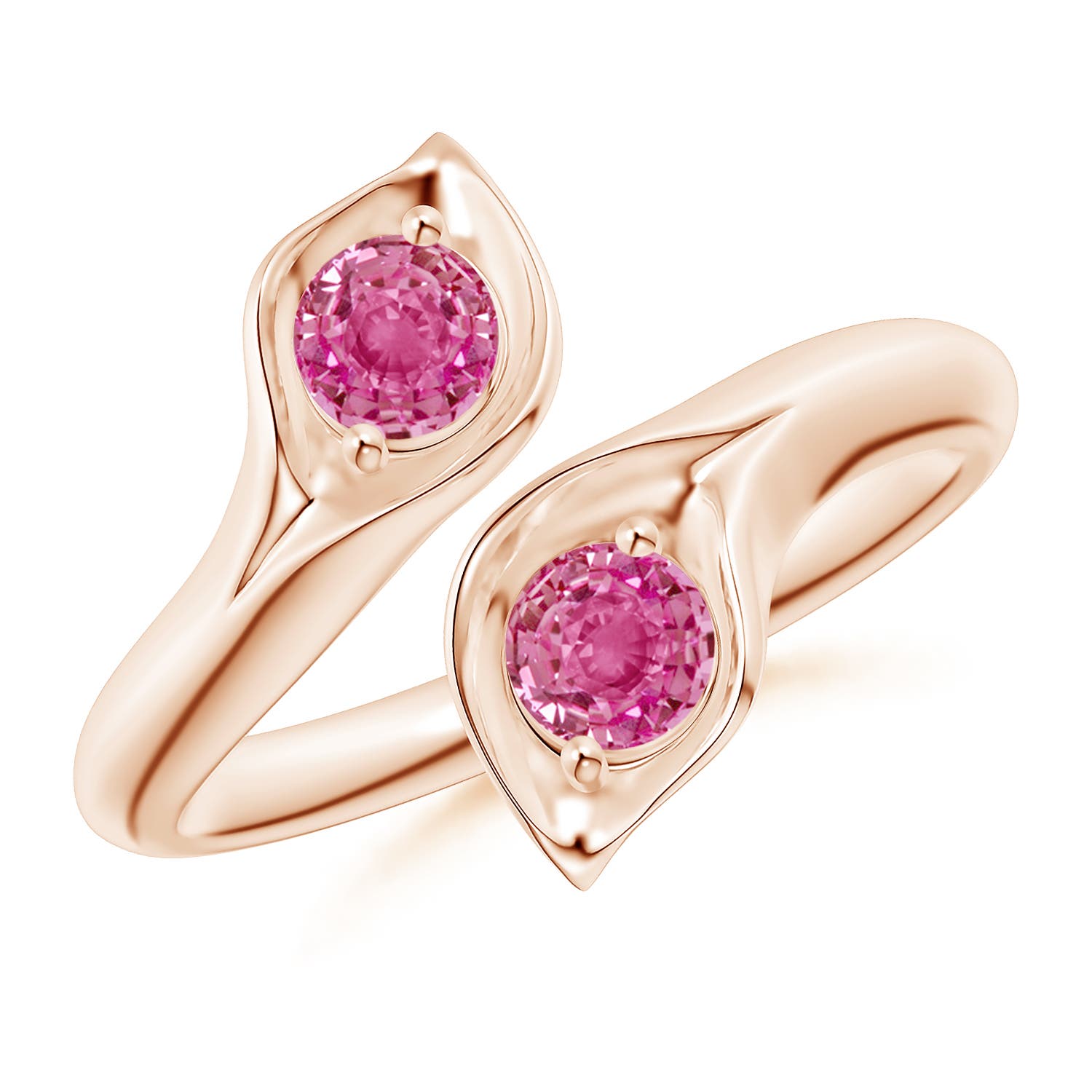 AAA - Pink Sapphire / 0.66 CT / 14 KT Rose Gold