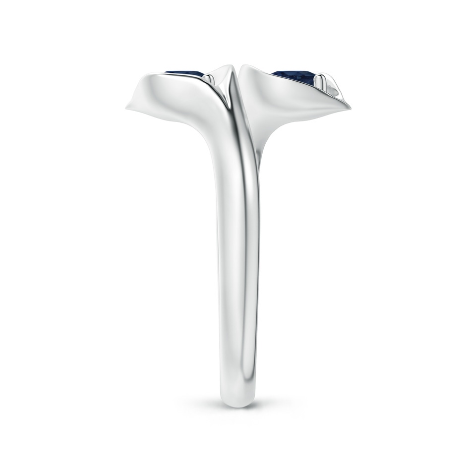 4mm AA Calla Lily Two Stone Sapphire Ring in P950 Platinum side-2