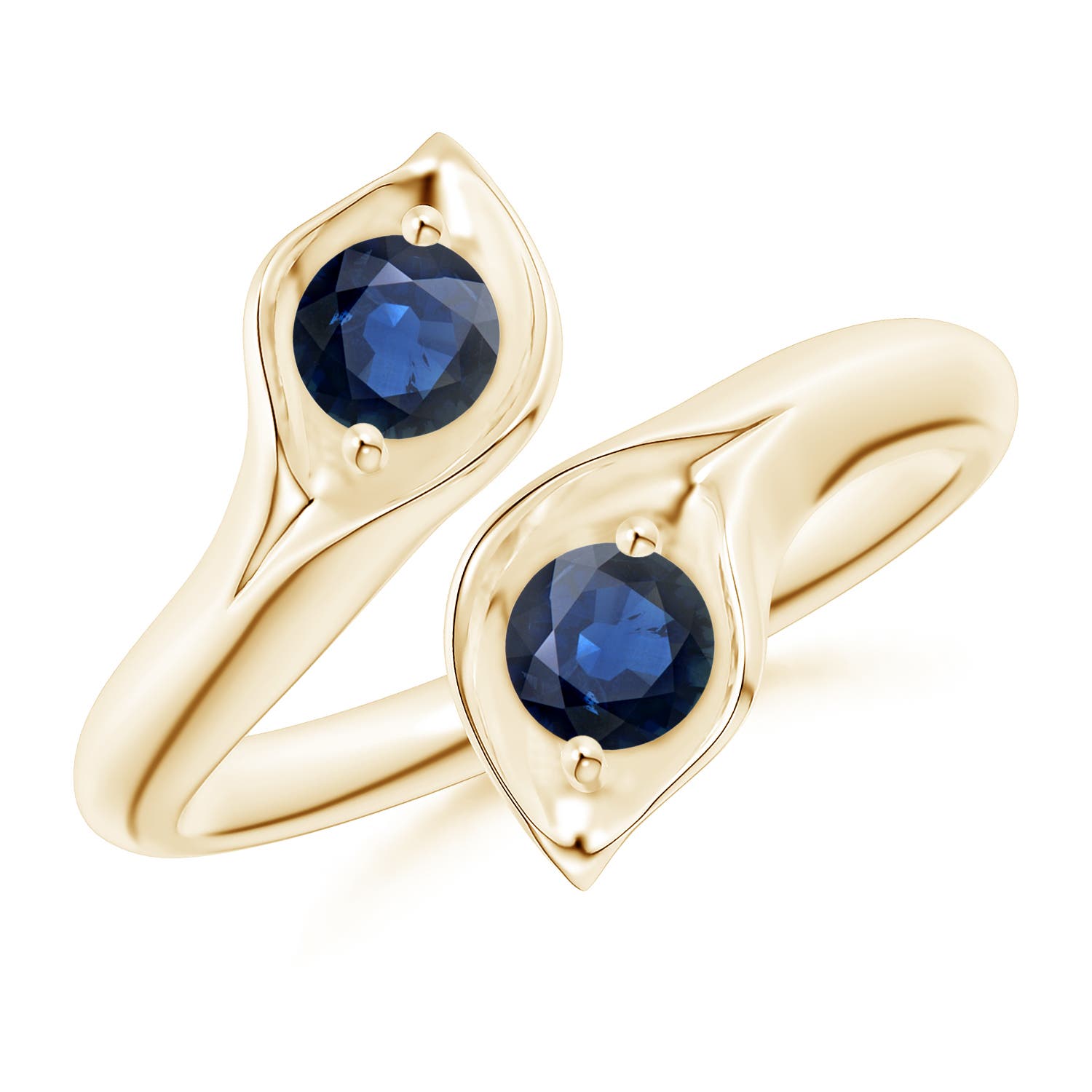 AA - Blue Sapphire / 0.66 CT / 14 KT Yellow Gold