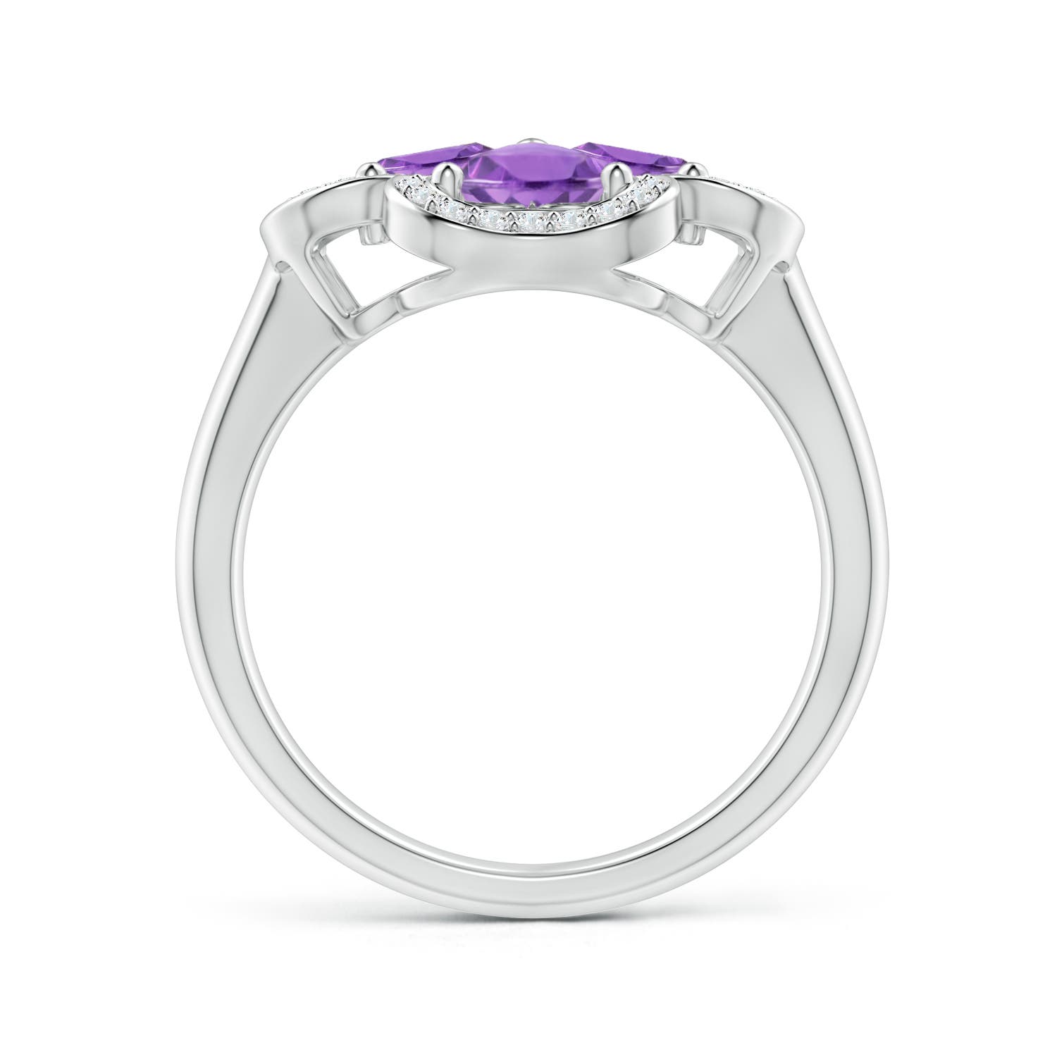 A - Amethyst / 1.57 CT / 14 KT White Gold