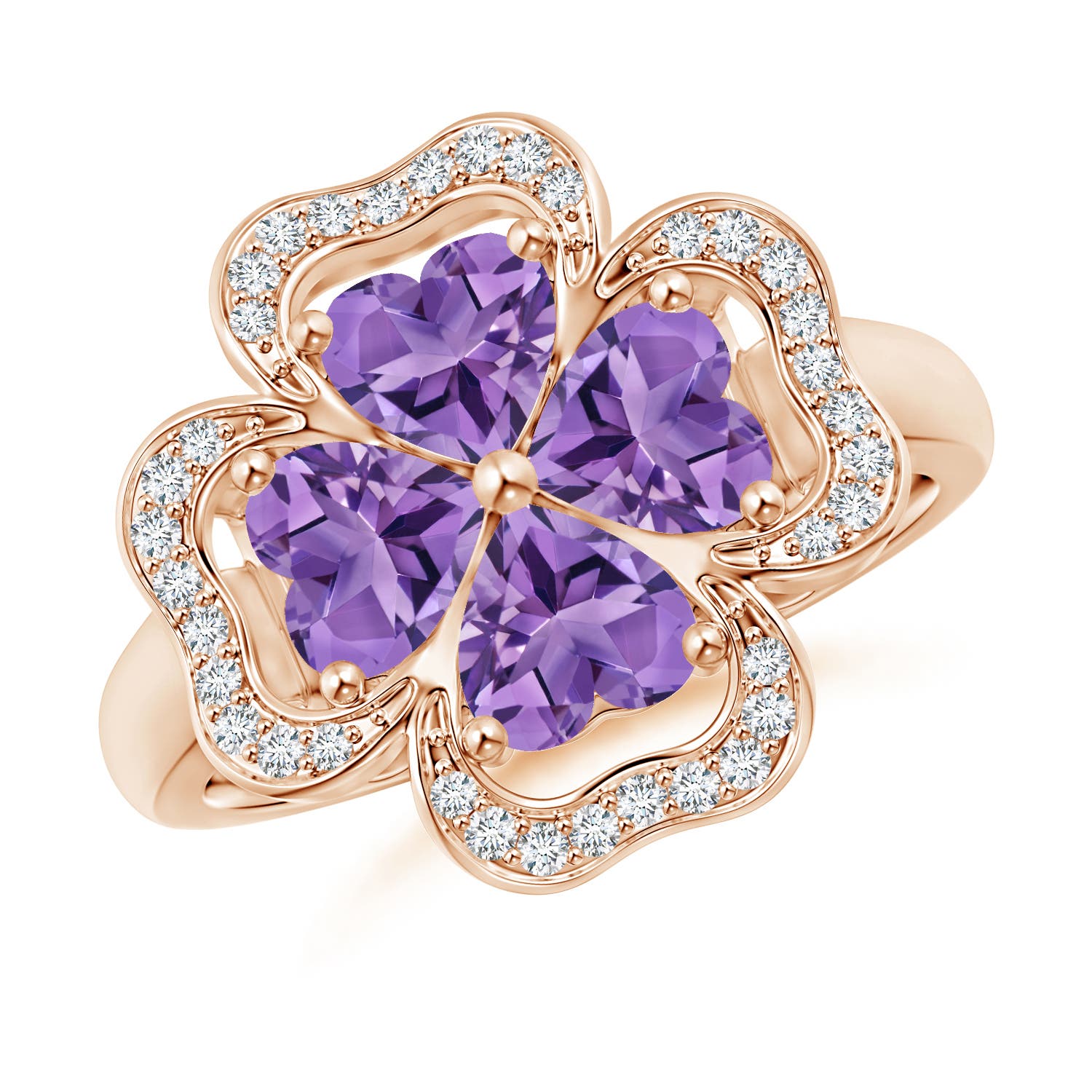 AA - Amethyst / 1.57 CT / 14 KT Rose Gold