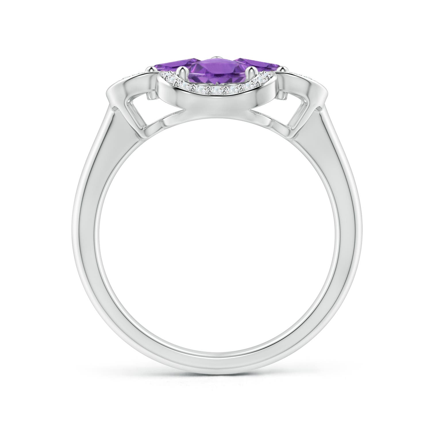 AA - Amethyst / 1.57 CT / 14 KT White Gold