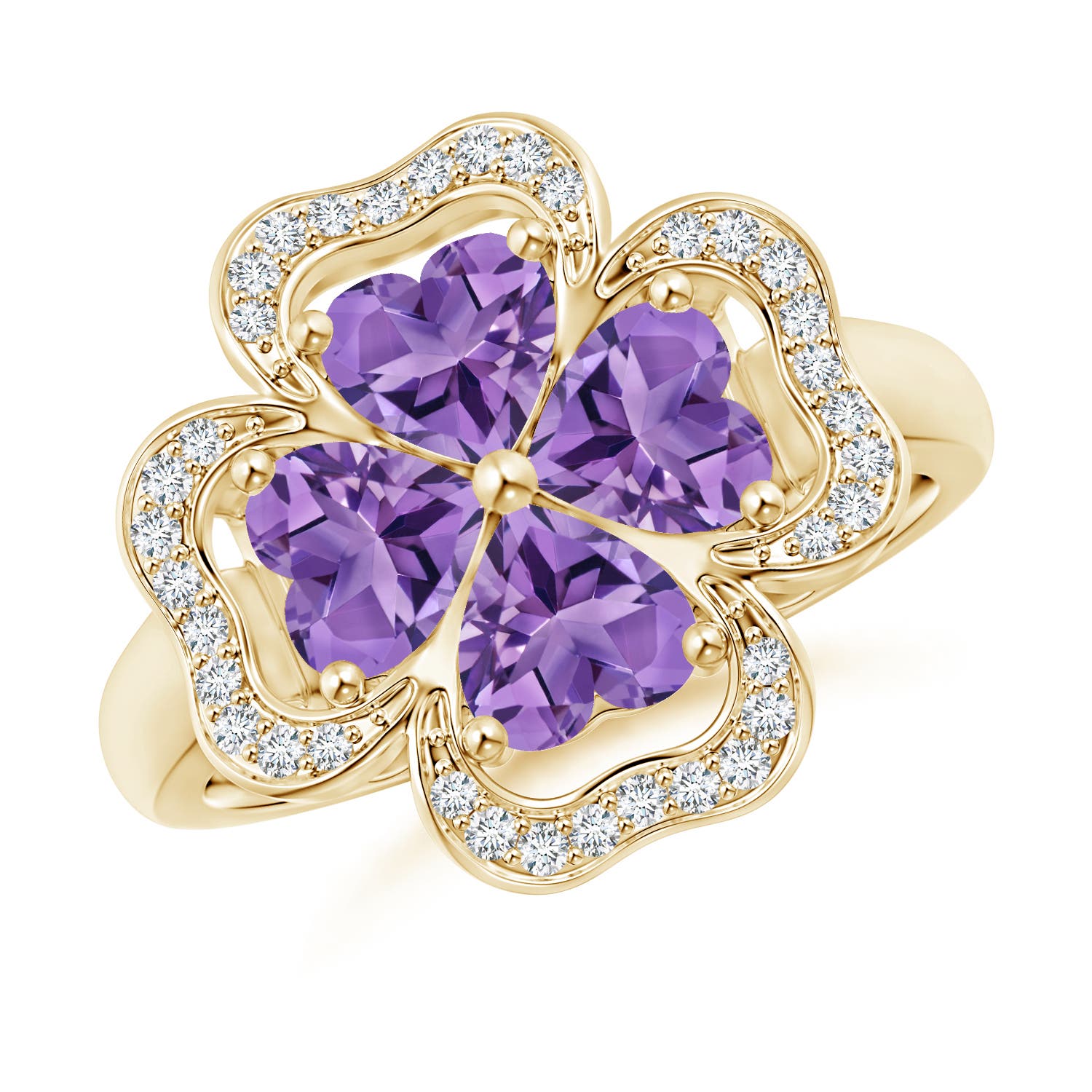 AA - Amethyst / 1.57 CT / 14 KT Yellow Gold