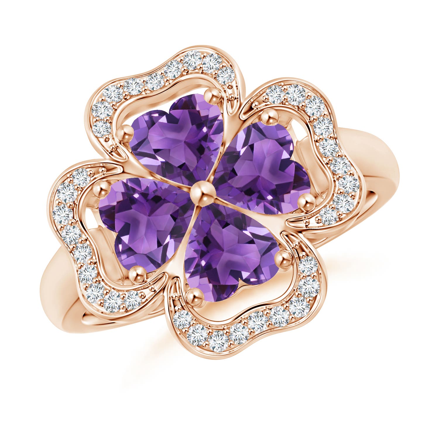 AAA - Amethyst / 1.57 CT / 14 KT Rose Gold