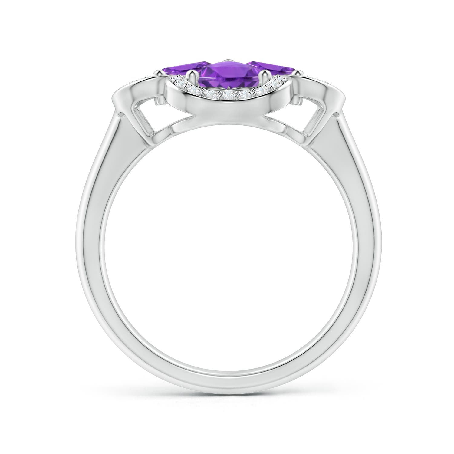 AAA - Amethyst / 1.57 CT / 14 KT White Gold