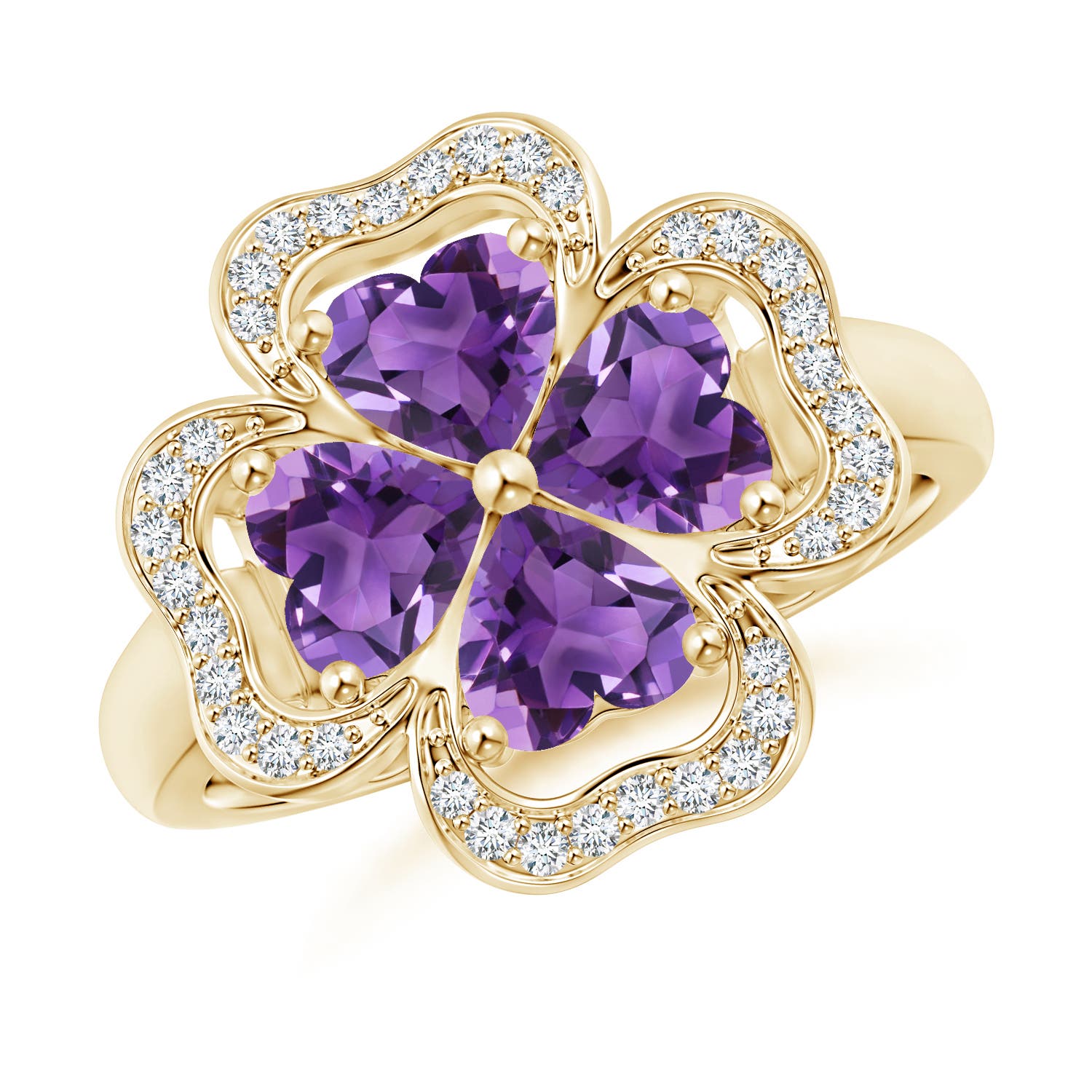 AAA - Amethyst / 1.57 CT / 14 KT Yellow Gold