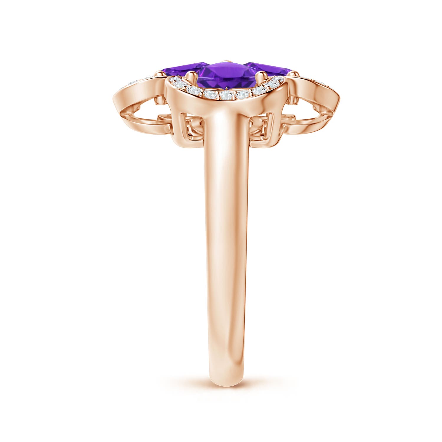 AAAA - Amethyst / 1.57 CT / 14 KT Rose Gold