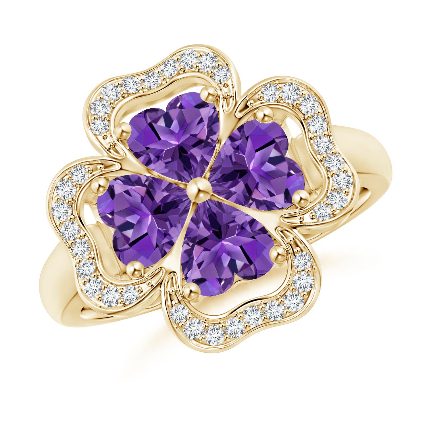 AAAA - Amethyst / 1.57 CT / 14 KT Yellow Gold