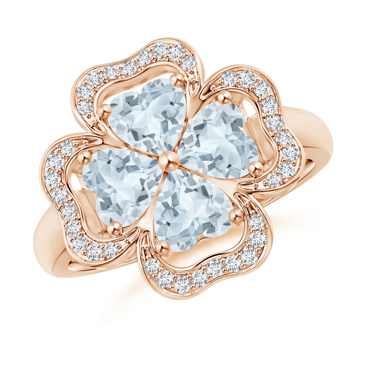 A - Aquamarine / 1.56 CT / 14 KT Rose Gold