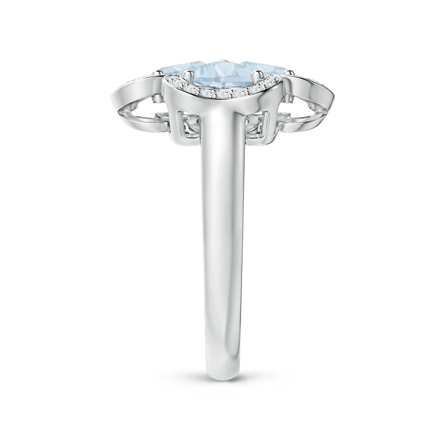 A - Aquamarine / 1.56 CT / 14 KT White Gold