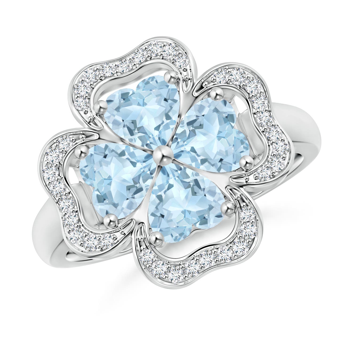 AA - Aquamarine / 1.56 CT / 14 KT White Gold