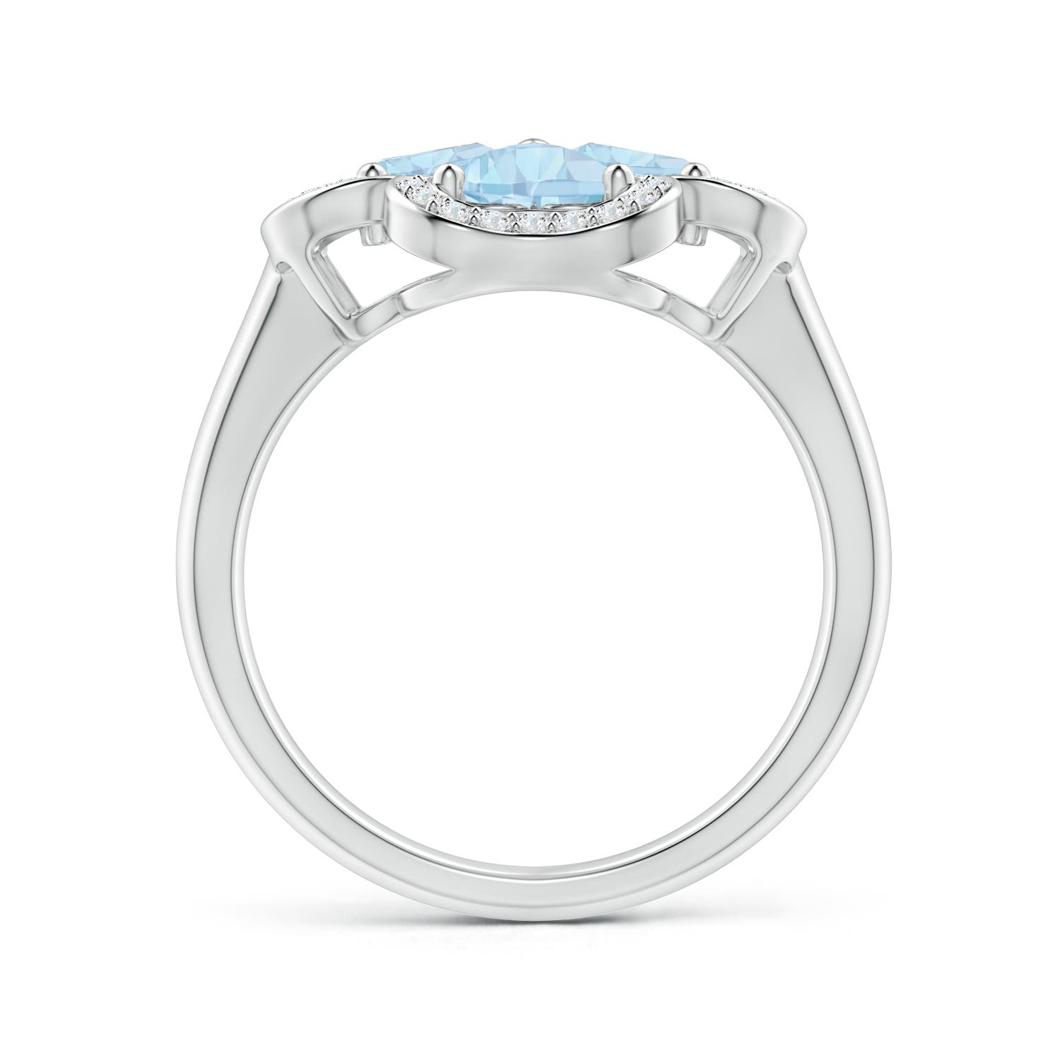 AA - Aquamarine / 1.56 CT / 14 KT White Gold