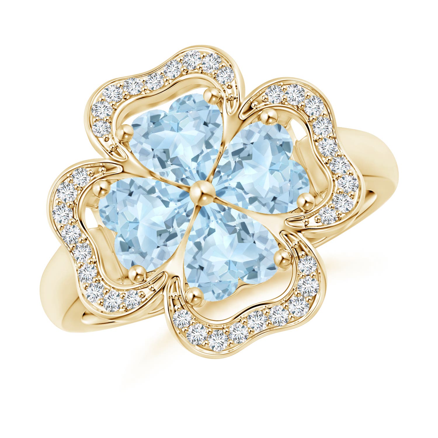 AA - Aquamarine / 1.56 CT / 14 KT Yellow Gold