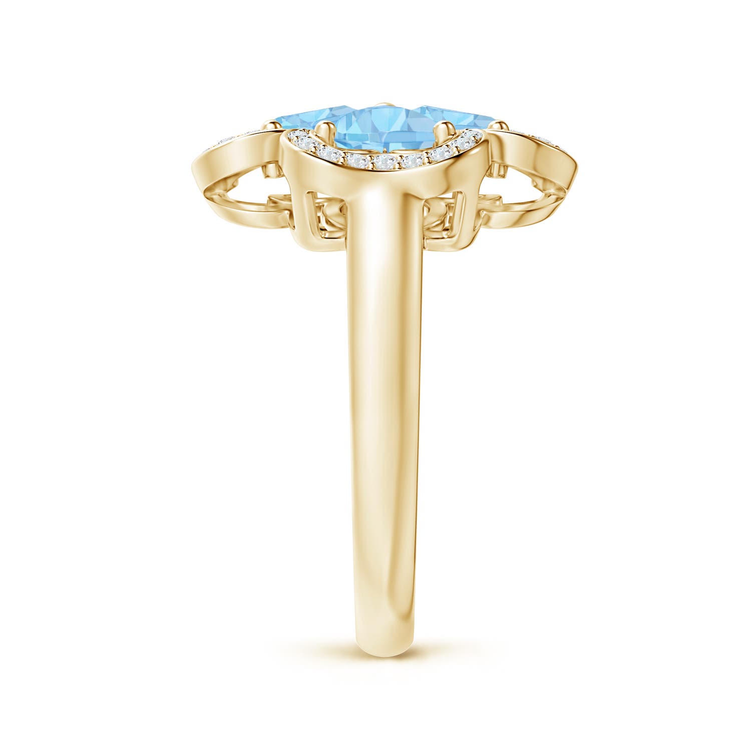 AAA - Aquamarine / 1.56 CT / 14 KT Yellow Gold