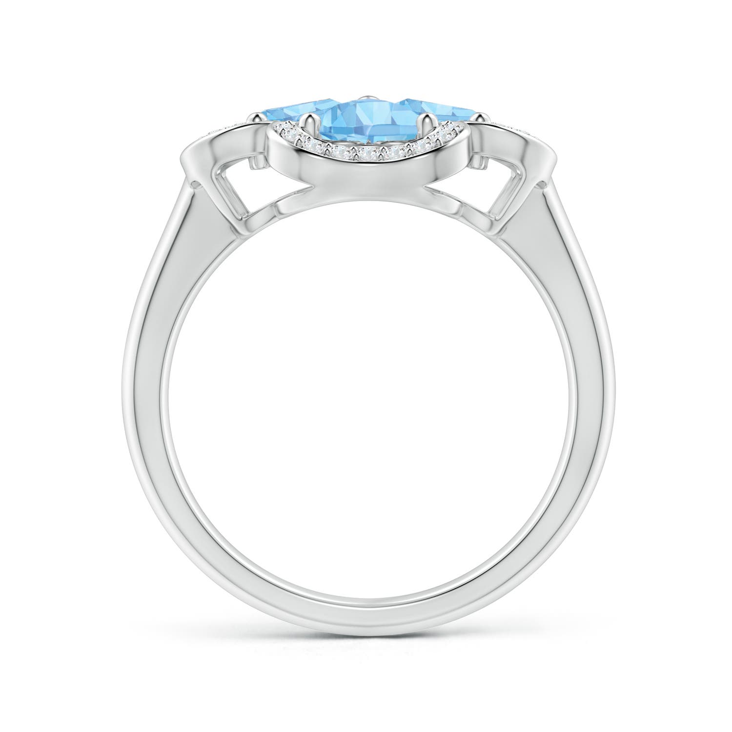 AAAA - Aquamarine / 1.56 CT / 14 KT White Gold