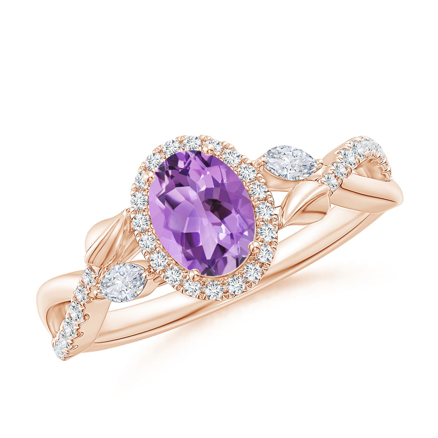 A - Amethyst / 1.1 CT / 14 KT Rose Gold