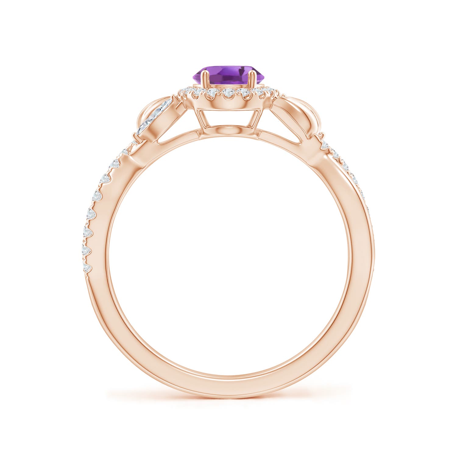 A - Amethyst / 1.1 CT / 14 KT Rose Gold