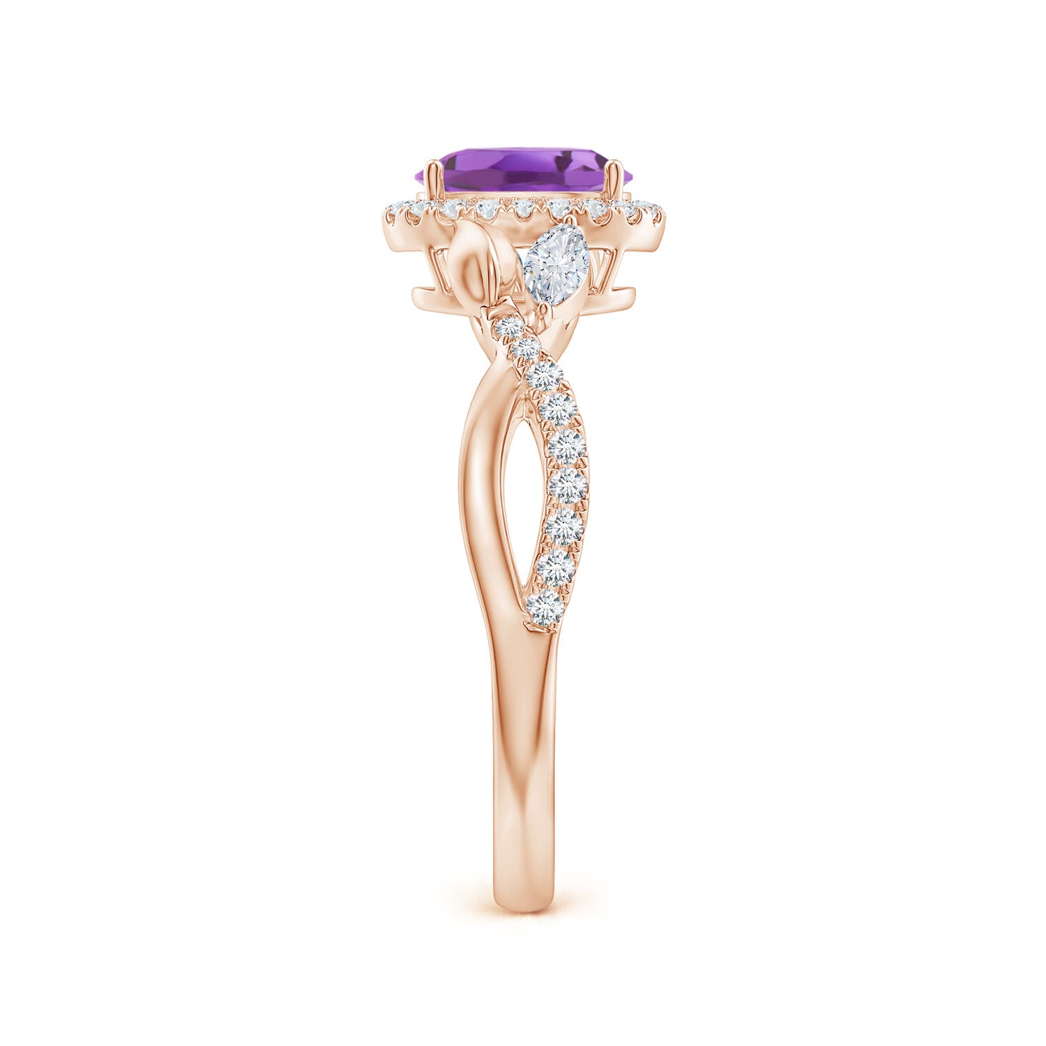 A - Amethyst / 1.1 CT / 14 KT Rose Gold