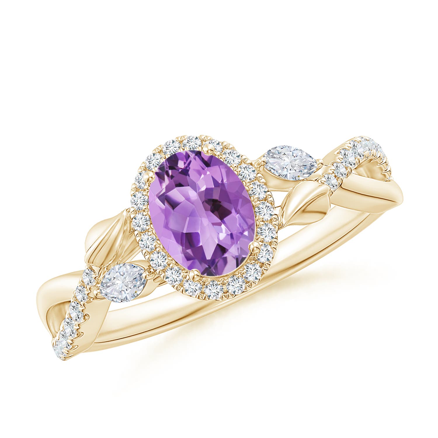 A - Amethyst / 1.1 CT / 14 KT Yellow Gold