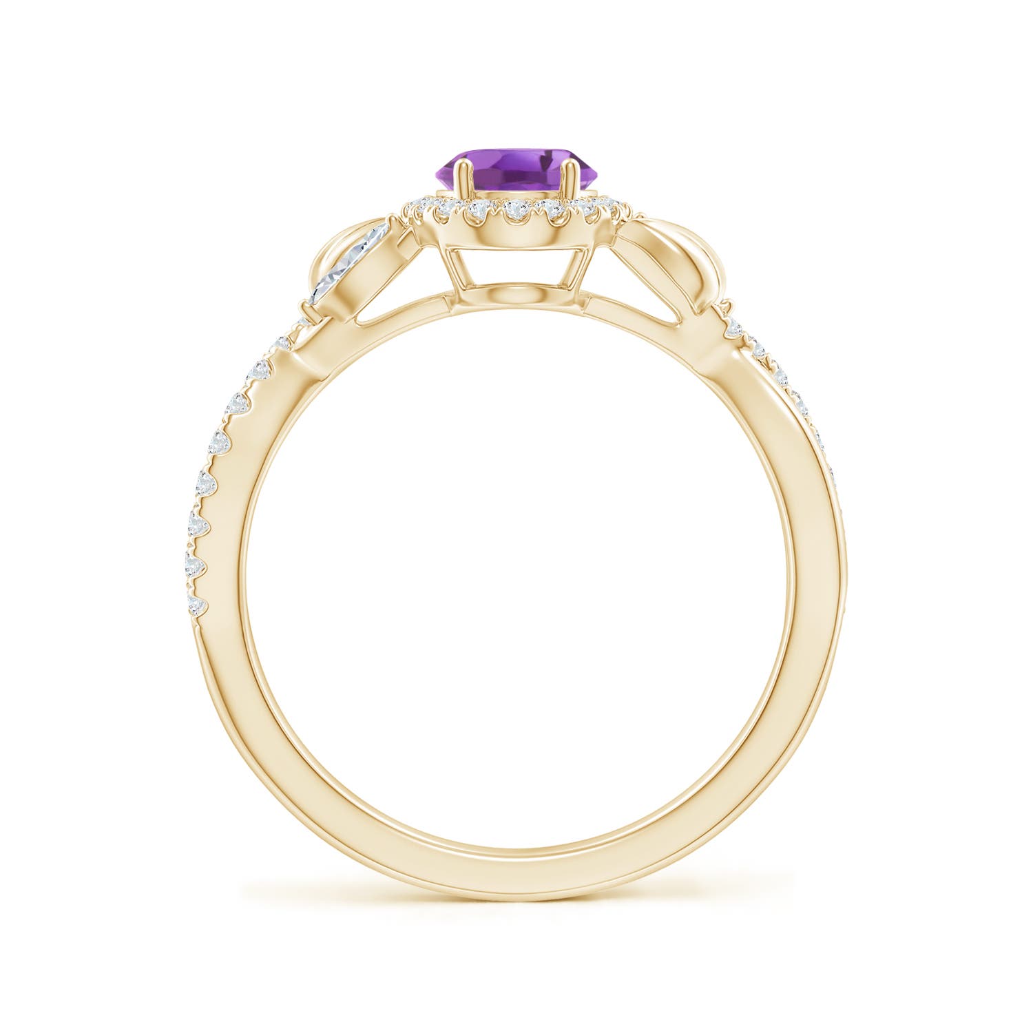 A - Amethyst / 1.1 CT / 14 KT Yellow Gold