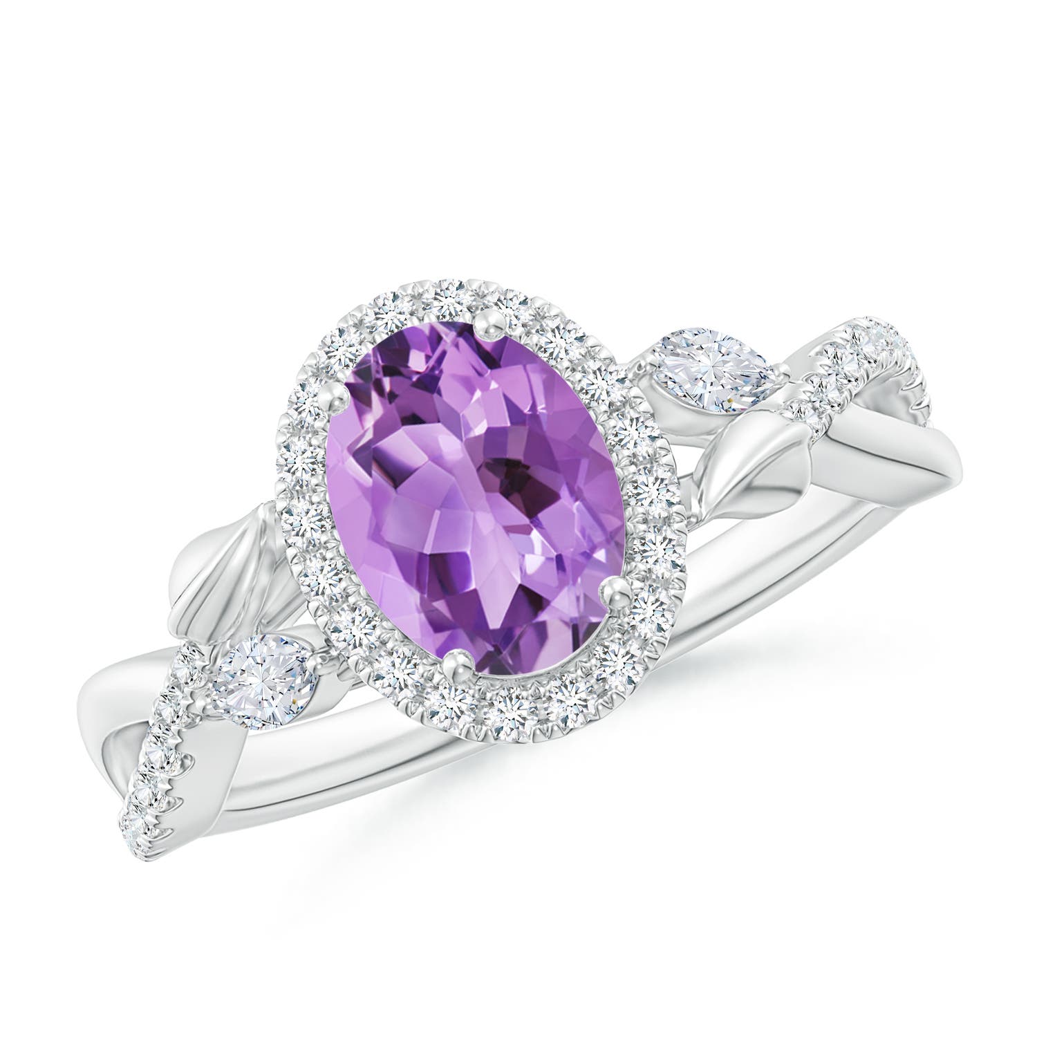 A - Amethyst / 1.57 CT / 14 KT White Gold