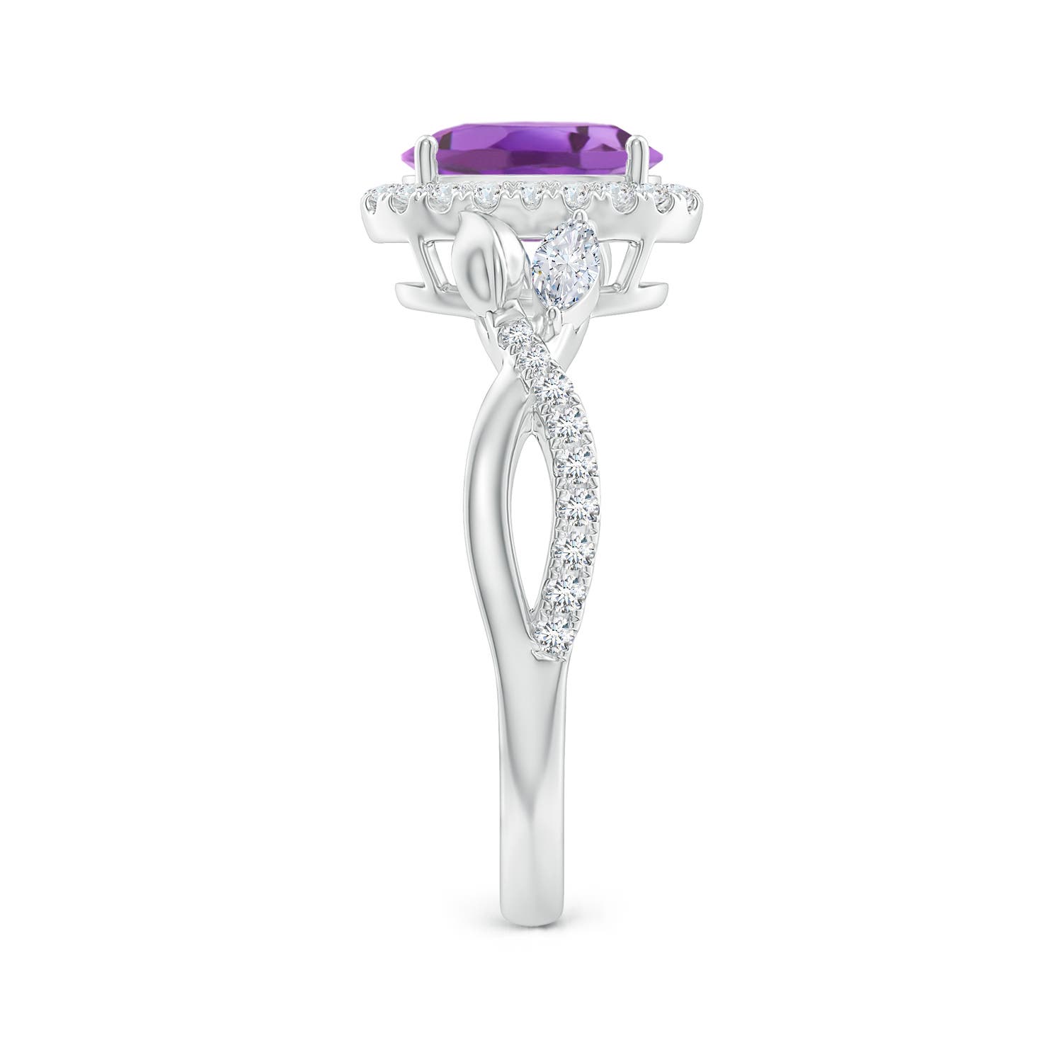 A - Amethyst / 1.57 CT / 14 KT White Gold