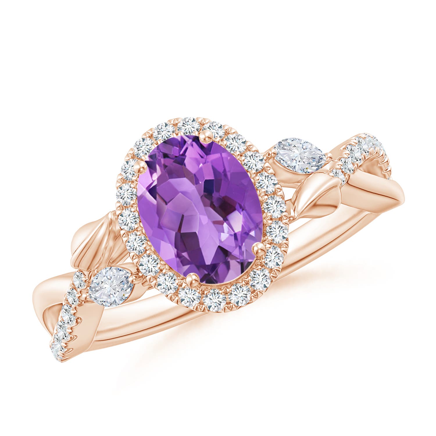 AA - Amethyst / 1.57 CT / 14 KT Rose Gold