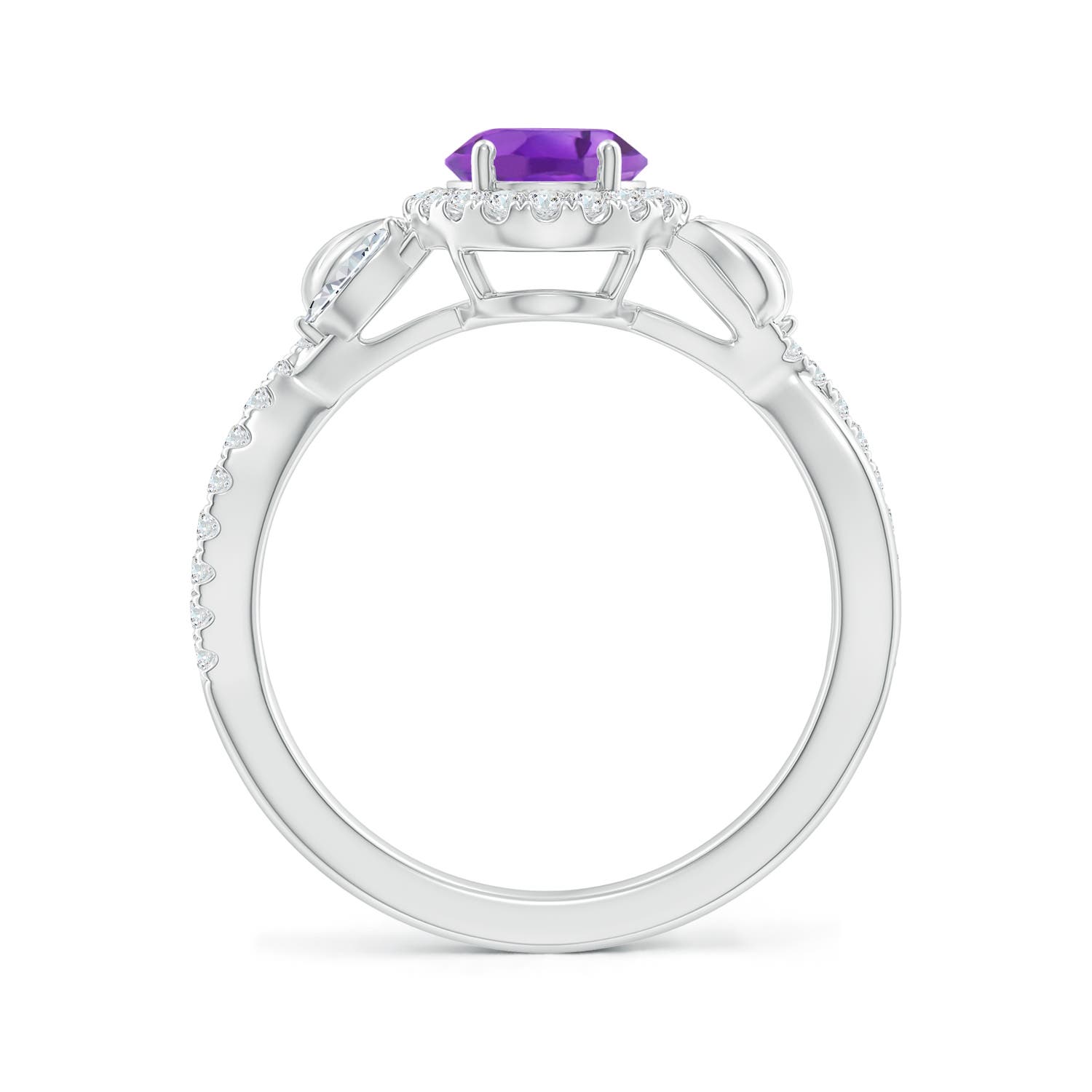 AA - Amethyst / 1.57 CT / 14 KT White Gold