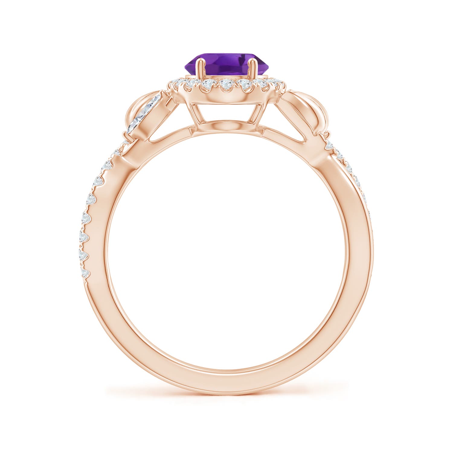 AAA - Amethyst / 1.57 CT / 14 KT Rose Gold