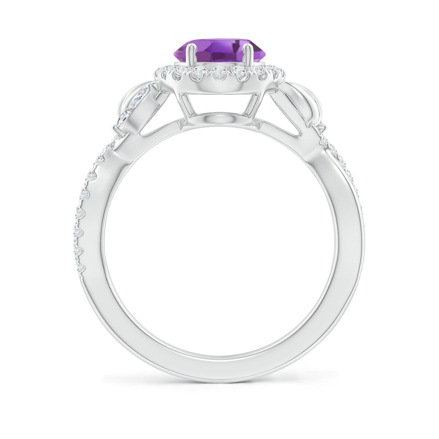 A - Amethyst / 2.06 CT / 14 KT White Gold